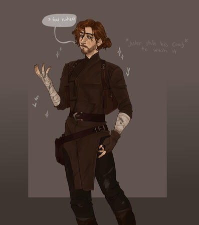 Caleb widogast halfbody full render